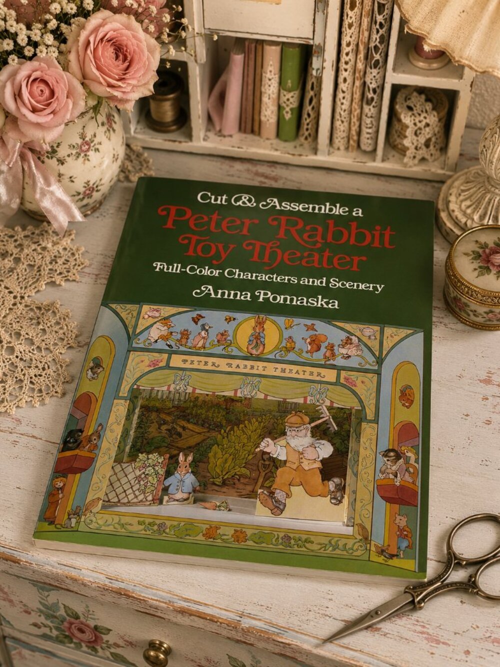 Vintage 1985 Cut & Assemble a Peter Rabbit Toy Theater by Anna Pomaska